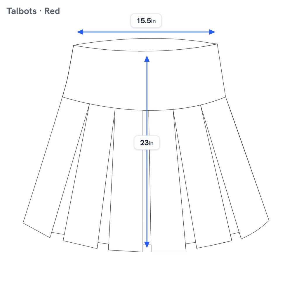 Talbots Pleated A-Line Knee Length Skirt Women's 6 Red - Picture 7 of 7